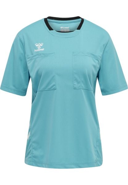 Koszulka damska Hummel hml referee chevron. Niebieskie t-shirty damskie Hummel, l, bez wzorów, z dżerseju, eleganckie, bez kołnierzyka. Za 151.00 zł.