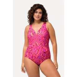 Damskie Kostium kąpielowy wzór w kłęby miękkie miseczki fiszbiny. Czerwone kostiumy jednoczęściowe damskie Ulla Popken, plus size, bez wzorów, z materiału, sportowe, plus size. Za 239.99 zł.