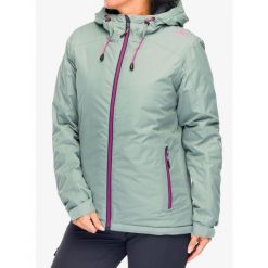 Kurtka ocieplana damska CMP Jacket Fix Hood Teemo. Zielone kurtki sportowe damskie CMP, bez wzorów, bez kaptura, trekkingowe. Za 328.99 zł.
