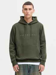 Jack & Jones Bluza Star 12233972 Zielony Relaxed Fit. Zielone bluzy męskie Jack & Jones, m, bez wzorów, z syntetyku, bez kaptura. Za 169.99 zł.