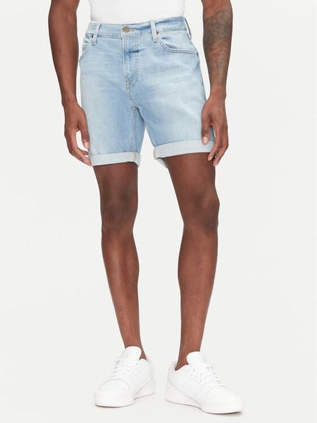 Lee Szorty jeansowe Rider 112363926 Niebieski Slim Fit. Niebieskie szorty męskie Lee, m, bez wzorów, z bawełny. Za 249.99 zł.