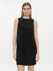 Calvin Klein Sukienka codzienna K20K207257 Czarny Slim Fit. Czarne sukienki damskie Calvin Klein, na co dzień, bez wzorów, z syntetyku, bez kołnierzyka, bez ramiączek, proste. Za 469.99 zł.