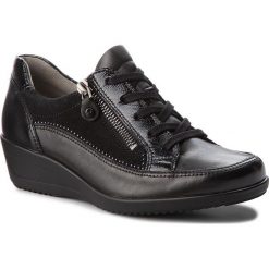 Półbuty ARA - 12-40654-01 Schwarz. Czarne półbuty damskie Ara, z lakierowanej skóry. Za 399.00 zł.