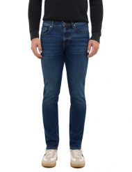 Męskie Spodnie jeansowe Mustang Style Orlando Slim Denim Blue 1016797 5000 983. Niebieskie spodnie materiałowe męskie Mustang, l, bez wzorów, z denimu. Za 219.99 zł.