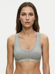 Calvin Klein Underwear Biustonosz bezfiszbinowy LV00QF8594 Szary. Szare biustonosze Calvin Klein Underwear, bez wzorów, z bawełny. Za 189.99 zł.