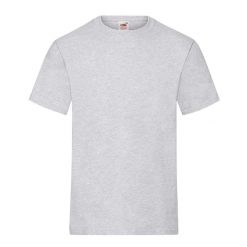 Męska Koszulka Bawełniana Heather Heavy. Szare koszulki sportowe męskie Fruit of the Loom, m, bez wzorów, z bawełny, bez kołnierzyka, bez ramiączek, trekkingowe. Za 30.99 zł.
