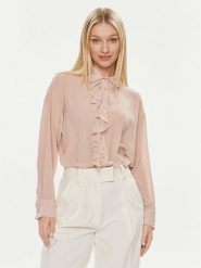 ViCOLO Koszula TB0133 Różowy Regular Fit. Czerwone bluzki damskie ViCOLO, l, bez wzorów, z syntetyku, bez kołnierzyka, bez ramiączek. Za 479.99 zł.