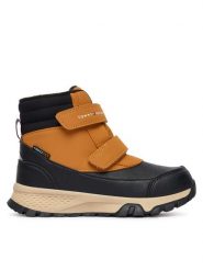 Tommy Hilfiger Śniegowce Velcro Bootie T1X5-34134-1592 D Czarny. Czarne buty zimowe chłopięce Tommy Hilfiger, bez wzorów, ze skóry, bez zapięcia. Za 389.99 zł.