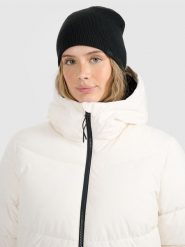4F Czapka zimowa uniseks - czarna Uniwersalny. Czarne czapki i kapelusze męskie 4f, na zimę, bez wzorów, z materiału, klasyczne. Za 39.99 zł.