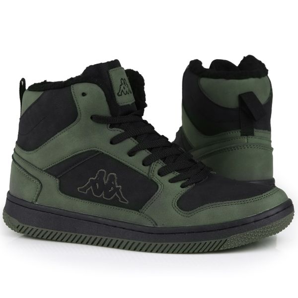 Buty męskie zimowe ocieplane Kappa LINEUP FUR. Czarne trekkingi męskie Kappa, na zimę, trekkingowe. Za 143.10 zł.