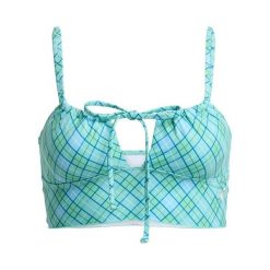 Top typu tank dla Kobiety PRINTED ESSENTIALS Zielony. Zielone topy damskie Roxy, xl, bez wzorów, z elastanu, bez kołnierzyka, bez ramiączek. Za 169.99 zł.