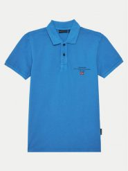 Napapijri Polo Elbas 5 NP0A4G4NB2W1 S Niebieski Regular Fit. Niebieskie t-shirty dla chłopców Napapijri, bez wzorów, z bawełny, bez ramiączek. Za 99.99 zł.