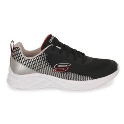 Buty treningowe damskie Skechers Bksr Microspec. Czarne obuwie sportowe damskie Skechers, bez wzorów, z gumy. Za 259.99 zł.