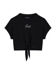 Guess T-Shirt J6GI29 K6YW4 Czarny Relaxed Fit. Czarne t-shirty i topy dla dziewczynek Guess, z aplikacjami, z bawełny, bez ramiączek. Za 94.99 zł.