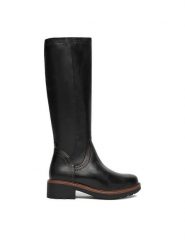 Lasocki Kozaki CEO-RST-5658-05 Czarny. Czarne kozaki damskie Lasocki, ze skóry, bez obcasa, na płaskiej podeszwie. Za 399.99 zł.