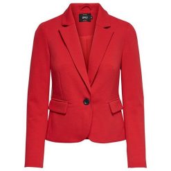 ONLY Damski blazer Kira L / S Fitted Blaze r Tlr Mars Red (rozmiar 34). Czerwone kurtki damskie Only, l, bez wzorów, eleganckie, bez kaptura. W wyprzedaży za 107.00 zł.