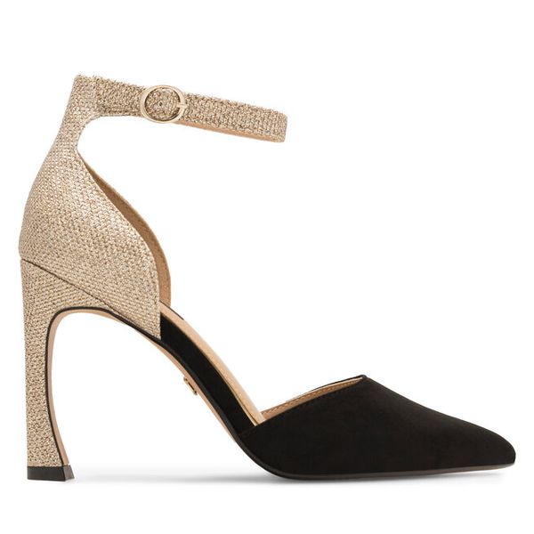 Czółenka Nine West. Czarne czółenka damskie Nine West, bez wzorów, bez obcasa, bez zapięcia. Za 137.99 zł.