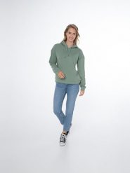 Bluza damska Protest NXGANHA hoody. Zielone bluzy damskie Protest, s, bez wzorów, z dzianiny, z kapturem. Za 259.90 zł.