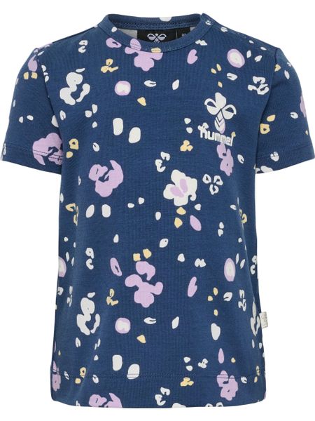 T-shirt dziewczęcy Hummel Happy. Niebieskie t-shirty i topy dla dziewczynek Hummel, bez wzorów, z bawełny, bez ramiączek. Za 125.50 zł.