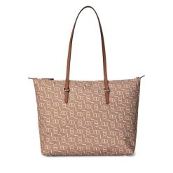 Torebka LAUREN RALPH LAUREN. Brązowe torebki do ręki damskie Lauren Ralph Lauren, bez wzorów, bez dodatków. Za 529.99 zł.