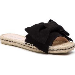 Espadryle POLLINI - SA28192G07RD0000 Crosta Nero. Czarne klapki damskie Pollini, bez wzorów, ze skóry, bez obcasa, bez zapięcia. W wyprzedaży za 299.00 zł.