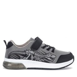 Sneakersy Action Boy. Szare trampki i tenisówki chłopięce Action Boy, bez wzorów, bez zapięcia. Za 99.99 zł.