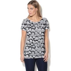 Colour Pleasure Koszulka CP-034 137 biało-czarna r. XS/S. T-shirty damskie marki Colour Pleasure. Za 70.35 zł.