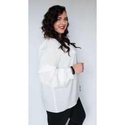 Ecru bluzka Angela hiszpanka MODA XXL. Bluzki damskie marki Moda Size Plus Iwanek. Za 109.00 zł.