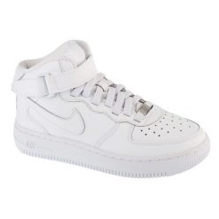 Buty Nike Air Force 1 Mid EasyOn Gs W FN1193-111 białe. Białe obuwie sportowe damskie bez wzorów, ze skóry, Nike Air Force. W wyprzedaży za 645.93 zł.