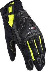 Rękawiczki LS2 All Terrain Lady krótkie letnie skóra kozia i tekstylia rozmiar S. Czarne rękawiczki damskie L2S, na lato, bez wzorów, z materiału. Za 381.35 zł.