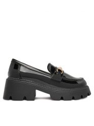 DeeZee Loafersy FBD-20306 Czarny. Czarne mokasyny damskie DeeZee, ze skóry. Za 139.99 zł.