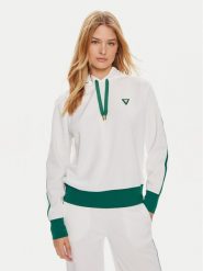 Guess Bluza V4GQ01 KBFB2 Zielony Regular Fit. Zielone bluzy damskie Guess, m, z aplikacjami, z syntetyku, bez kaptura. Za 219.99 zł.