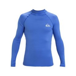 Koszulka surfingowa z długim rękawem UPF 50 dla Mężczyzn EVERYDAY Niebieski. Niebieskie bluzki z długim rękawem męskie Quiksilver, m, bez wzorów, z elastanu, bez kołnierzyka. Za 159.99 zł.