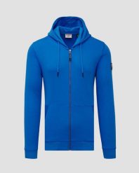 Bluza męska Dolomite Gard niebieska. Niebieskie bluzy męskie Dolomite, l, bez wzorów, z bawełny, z kapturem, na fitness i siłownię. Za 263.00 zł.