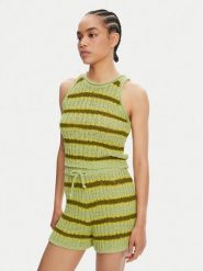 Element Sweter Flip Knit ELJKT00119 Zielony Regular Fit. Zielone swetry damskie Element, m, bez wzorów, z bawełny, bez kołnierzyka, bez ramiączek, bez kaptura. Za 119.99 zł.