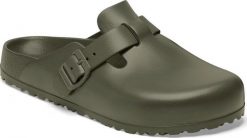 Birkenstock męskie chodaki BOSTON EVA 1026215 KHAKI (szerokość standardowa) 46. Brązowe klapki męskie Birkenstock, klasyczne. Za 438.73 zł.
