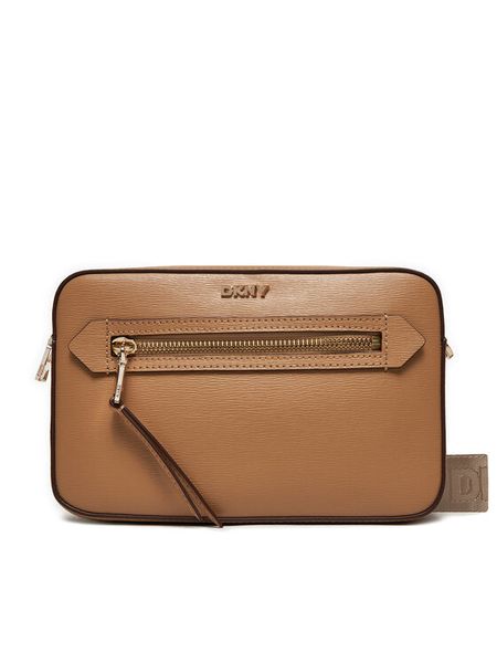 DKNY Torebka R42E3E22 Brązowy. Brązowe listonoszki damskie DKNY, bez wzorów, ze skóry, bez dodatków. Za 659.99 zł.