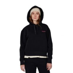 Bluza damska z kapturem Rossignol Waterfall Relax. Czarne bluzy damskie Rossignol, bez wzorów, z kapturem. Za 459.00 zł.