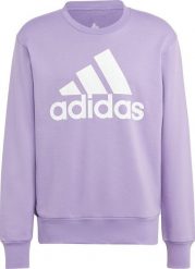 Adidas Bluza męska adidas Essentials French Terry Big Logo fioletowa IC9327 L. Fioletowe bluzy męskie Adidas, l, bez wzorów, bez kaptura. Za 212.76 zł.