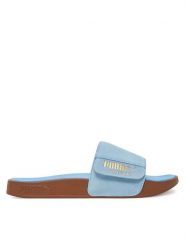 Puma Klapki Leadcat 2.0 Palermo Foil 399041 03 Niebieski. Niebieskie klapki damskie Puma, bez wzorów, ze skóry, bez obcasa. Za 139.99 zł.