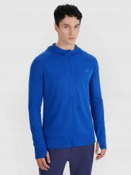 BLUZA MĘSKA 4F TRENINGOWA SZYBKOSCHNĄCA DO BIEGANIA S/M M544 KOLOR NIEBIESKI. Niebieskie bluzy męskie 4f, l, bez wzorów, z bawełny, bez kaptura, do biegania. Za 269.99 zł.