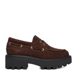 Loafersy Badura. Brązowe mokasyny damskie Badura. Za 279.99 zł.