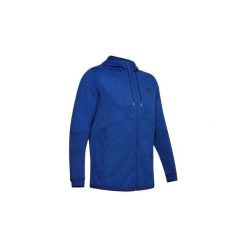 Bluza z kapturem Under Armour DOUBLE KNIT FULL ZIP. Niebieskie bluzy sportowe męskie Under Armour, s, bez wzorów, z bawełny, z kapturem, na fitness i siłownię. Za 325.10 zł.