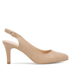 Szpilki Clara Barson. Brązowe sandały damskie Clara Barson, bez wzorów, bez obcasa, bez zapięcia. Za 119.99 zł.