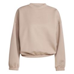 Kobiece okrycie dresowe adidas Motion Essentials. Brązowe bluzy sportowe damskie Adidas, bez wzorów, z dresówki, bez kaptura, na fitness i siłownię. Za 284.50 zł.