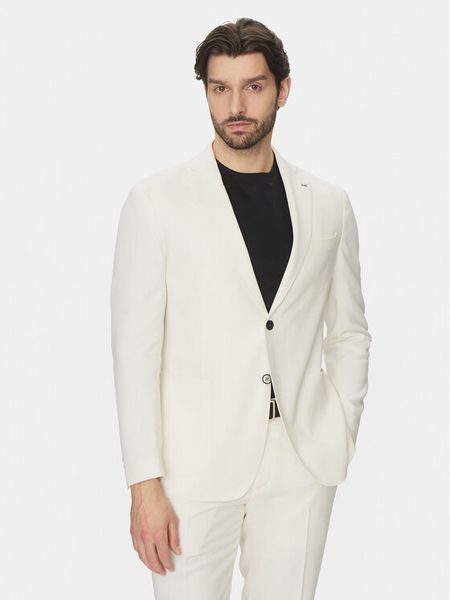 Michael Kors Marynarka MK0SB01067 Écru Regular Fit. Garnitury męskie Michael Kors, bez wzorów, z syntetyku. Za 839.00 zł.