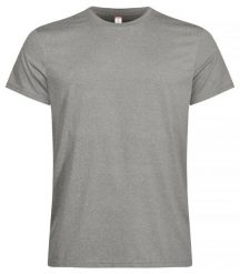 Clique Basic Active-T męski T-shirt 100% poliester – Grey Melange. Szare t-shirty męskie CLIQUE, m, bez wzorów, z dzianiny, bez kołnierzyka. Za 87.06 zł.