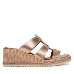 Espadryle Tamaris. Żółte sandały damskie Tamaris, bez wzorów, bez obcasa, bez zapięcia. Za 219.99 zł.