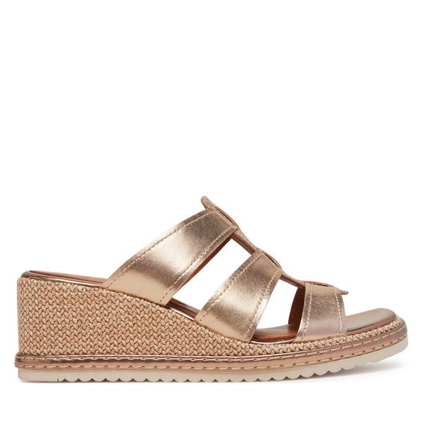 Espadryle Tamaris. Żółte sandały damskie Tamaris, bez wzorów, bez obcasa, bez zapięcia. Za 219.99 zł.