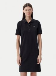 Gant Sukienka codzienna Shield 4201529 Czarny Regular Fit. Czarne sukienki damskie GANT, na co dzień, s, bez wzorów, z bawełny, bez kołnierzyka, bez ramiączek, proste. Za 269.99 zł.